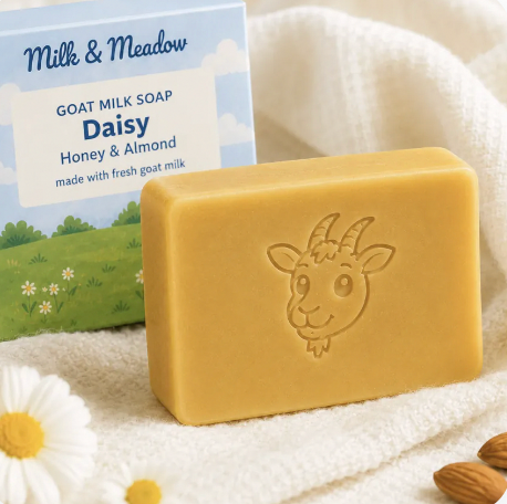 Honey & Almond Goat Milk Soap – Sweet, Gentle Bar